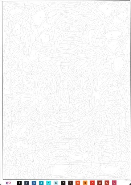 Розмальовка за номерами Coloriages mysteres Klasyka. Miki, Donald i sp&oacute;łka PL 213 фото