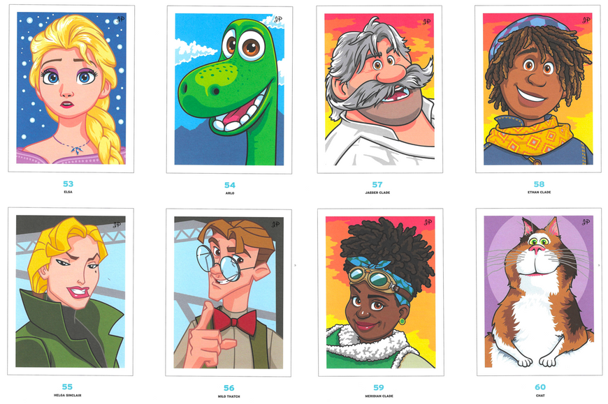 Розмальовка за номерами Coloriages mysteres Grands classiques Sp&eacute;cial Portraits 17 фото