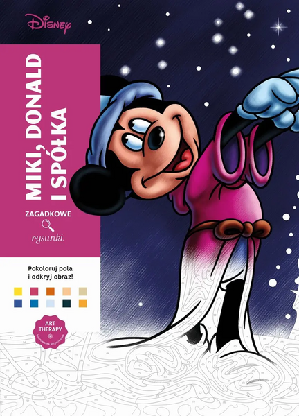 Творчий набір: розмальовка за номерами Coloriages Myst&egrave;res Mickey, Donald & Co та 100 акрилові маркери Lyuvie 137 фото