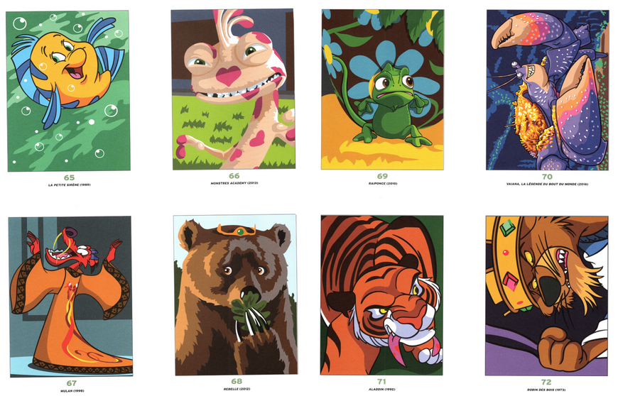 Розмальовка за номерами Coloriages mysteres Best of Bestiaire PL 41 фото