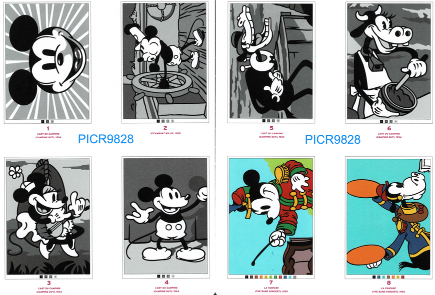 Творчий набір: розмальовка за номерами Coloriages Myst&egrave;res Mickey, Donald & Co та 100 акрилові маркери Lyuvie 137 фото