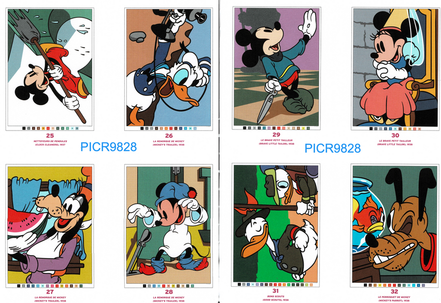 Творчий набір: розмальовка за номерами Coloriages Myst&egrave;res Mickey, Donald & Co та 100 акрилові маркери Lyuvie 137 фото