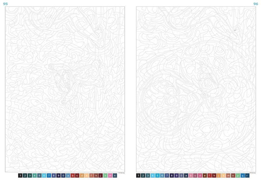 Розмальовка за номерами Coloriages mysteres Sous l'oc&eacute;an 18 фото