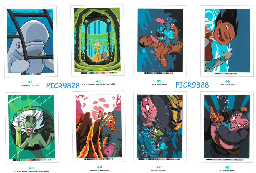 Розмальовка за номерами Coloriages mysteres Sous l'oc&eacute;an 18 фото