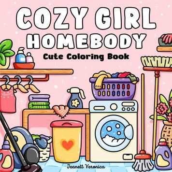 Розмальовка антистрес Cozy girl homebody 168 фото