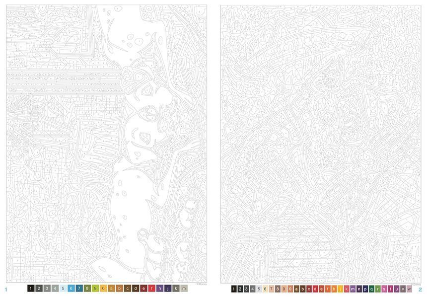 Розмальовка за номерами Coloriages mysteres Famille 19 фото