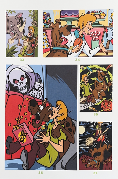 Розмальовка за номерами Coloriages mysteres Scooby-Doo 21 фото