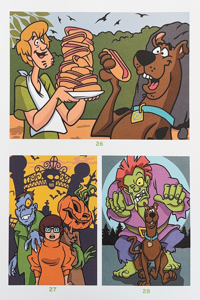 Розмальовка за номерами Coloriages mysteres Scooby-Doo 21 фото