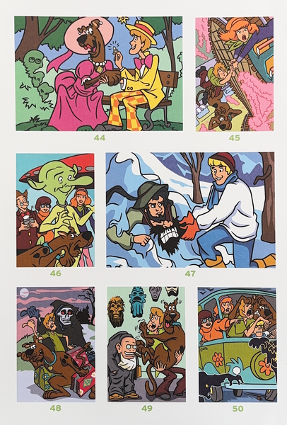 Розмальовка за номерами Coloriages mysteres Scooby-Doo 21 фото