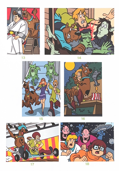 Розмальовка за номерами Coloriages mysteres Scooby-Doo 21 фото