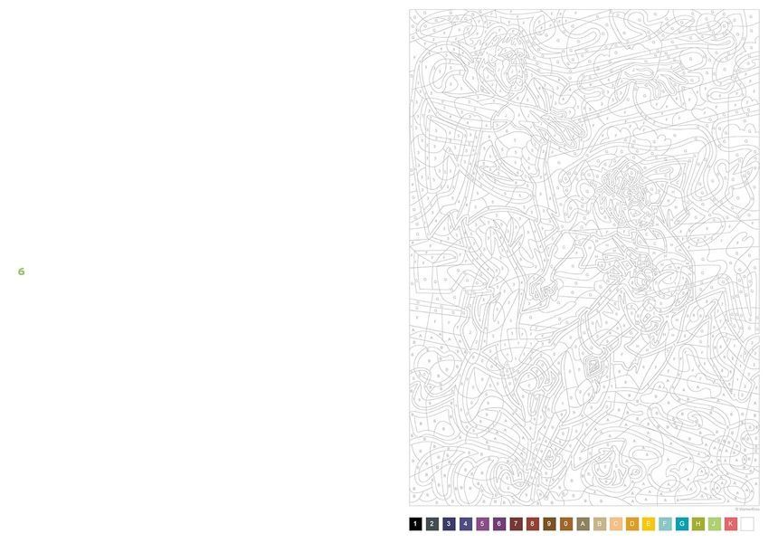 Розмальовка за номерами Coloriages mysteres Scooby-Doo 21 фото