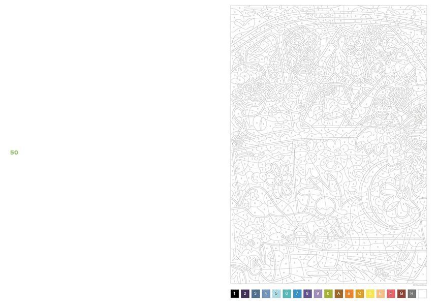 Розмальовка за номерами Coloriages mysteres Scooby-Doo 21 фото