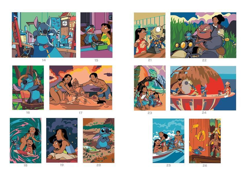 Розмальовка за номерами Coloriages mysteres Lilo & Stitch 72 фото