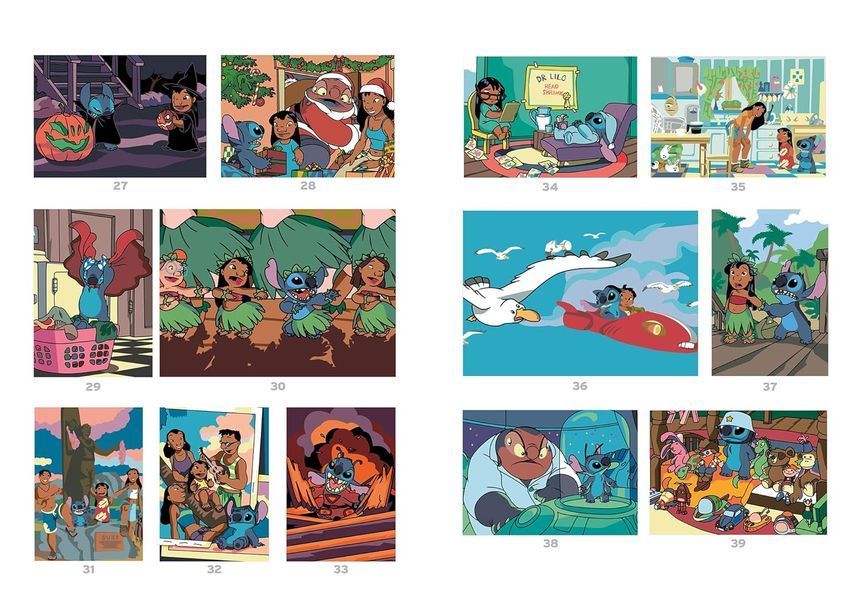 Розмальовка за номерами Coloriages mysteres Lilo & Stitch 72 фото