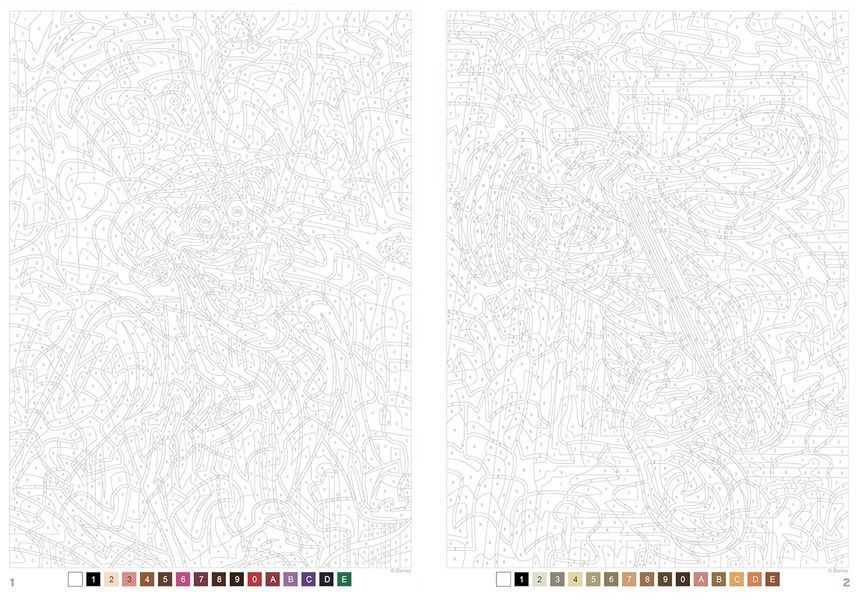Розмальовка за номерами Coloriages mysteres Sp&eacute;cial d&eacute;butants 74 фото