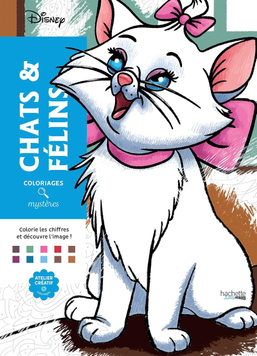 Розмальовка за номерами Coloriages mysteres Chats et f&eacute;lins 319 фото