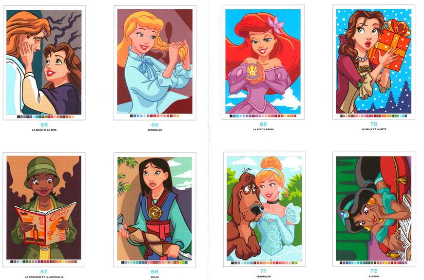 Розмальовка за номерами Coloriages mysteres Princesses PL 25 фото