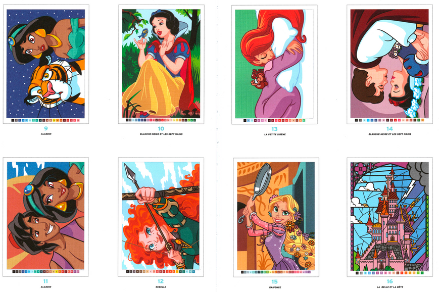 Розмальовка за номерами Coloriages mysteres Princesses PL 25 фото