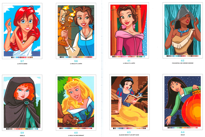 Розмальовка за номерами Coloriages mysteres Princesses PL 25 фото