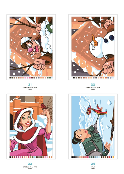 Розмальовка за номерами Coloriages mysteres Hiver 321 фото