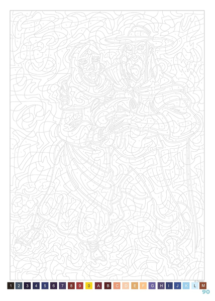Розмальовка за номерами Coloriages mysteres Hiver 321 фото
