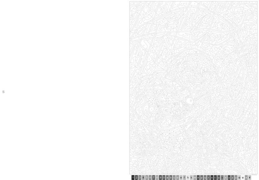 Розмальовка за номерами Coloriages mysteres Vaiana 77 фото