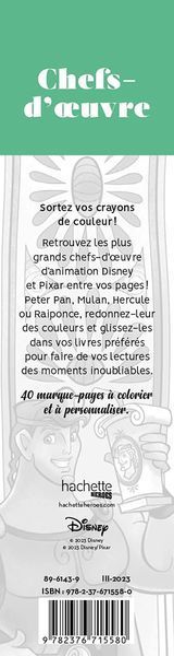 Розмальовка-закладка Marque-pages Chefs d'oeuvre 141 фото