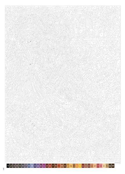 Розмальовка за номерами Coloriages mysteres Best of H&eacute;ro&iuml;nes PL 286 фото
