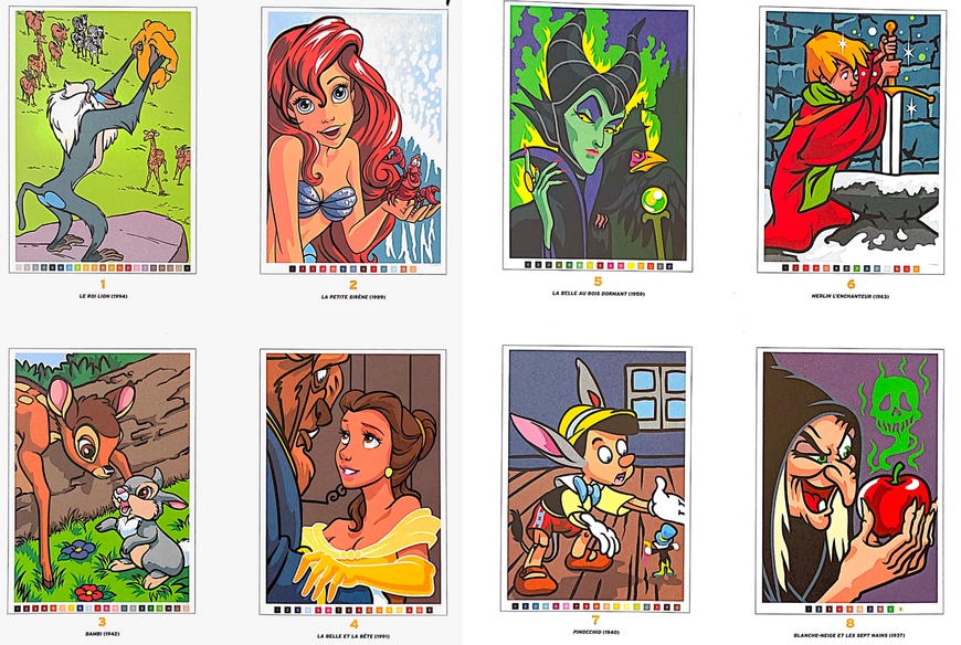 Творчий набір: розмальовка за номерами Coloriages Myst&egrave;res Les Grands classiques Best of і маркери 72 шт 236 фото