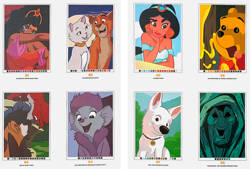 Творчий набір: розмальовка за номерами Coloriages Myst&egrave;res Les Grands classiques Best of і маркери 72 шт 236 фото