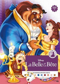 Розмальовка за номерами Coloriages mysteres La Belle et la B&ecirc;te 78 фото