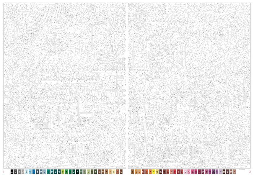 Розмальовка за номерами Coloriages myst&egrave;res Les Grands classiques Tome 11 PL 28 фото