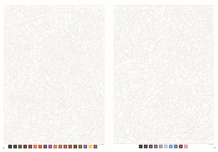 Розмальовка за номерами Coloriages mysteres Bestiaire 322 фото