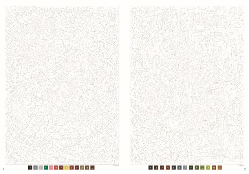 Розмальовка за номерами Coloriages mysteres Bestiaire 322 фото