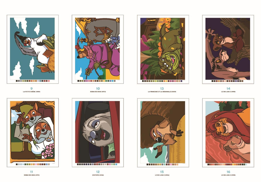 Розмальовка за номерами Coloriages mysteres Bestiaire 322 фото