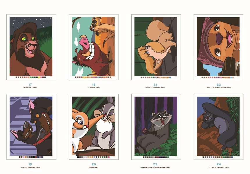 Розмальовка за номерами Coloriages mysteres Bestiaire 322 фото