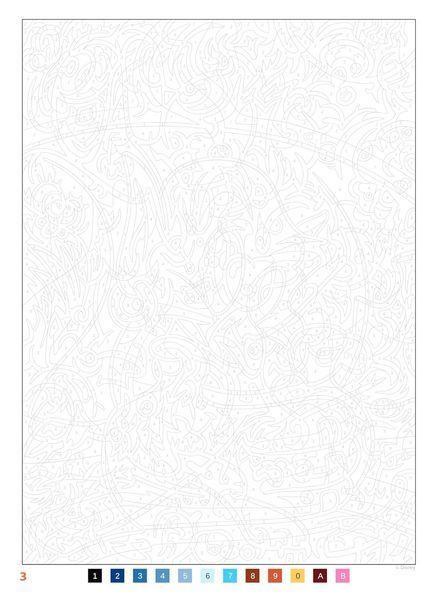 Розмальовка за номерами Coloriages myst&egrave;res Les Grands classiques Tome 4 29 фото