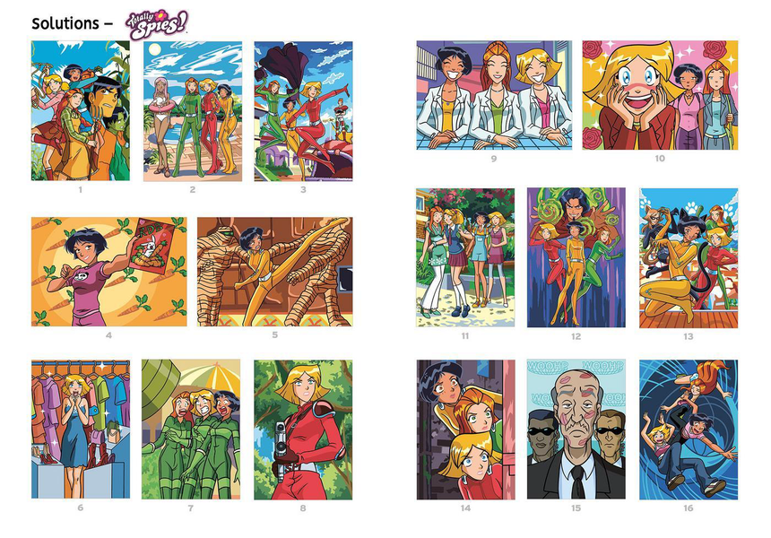 Розмальовка за номерами Coloriages mysteres: Totally Spies 273 фото