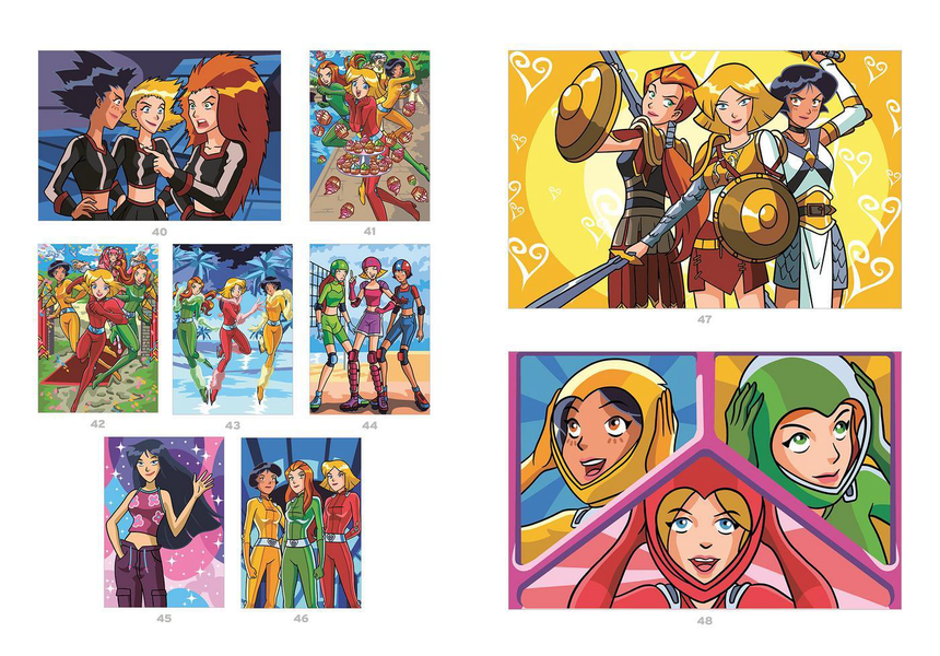 Розмальовка за номерами Coloriages mysteres: Totally Spies 273 фото