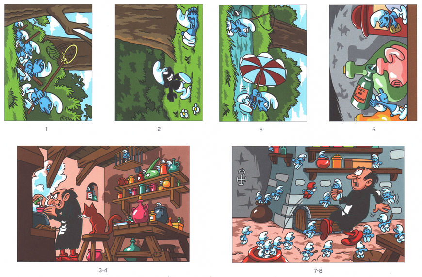Розмальовка за номерами Coloriages mysteres Schtroumpfs: Tome 2 79 фото