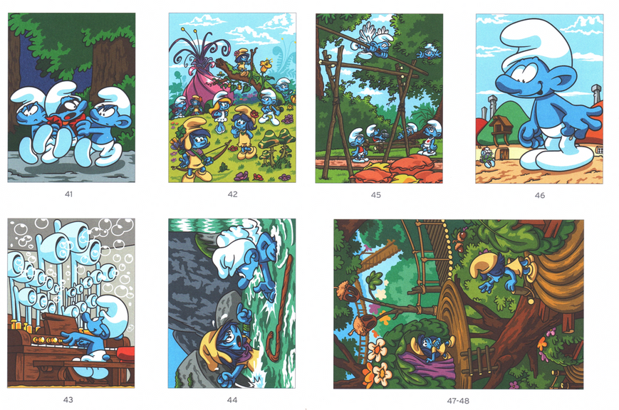 Розмальовка за номерами Coloriages mysteres Schtroumpfs: Tome 2 79 фото