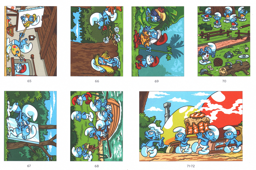 Розмальовка за номерами Coloriages mysteres Schtroumpfs: Tome 2 79 фото