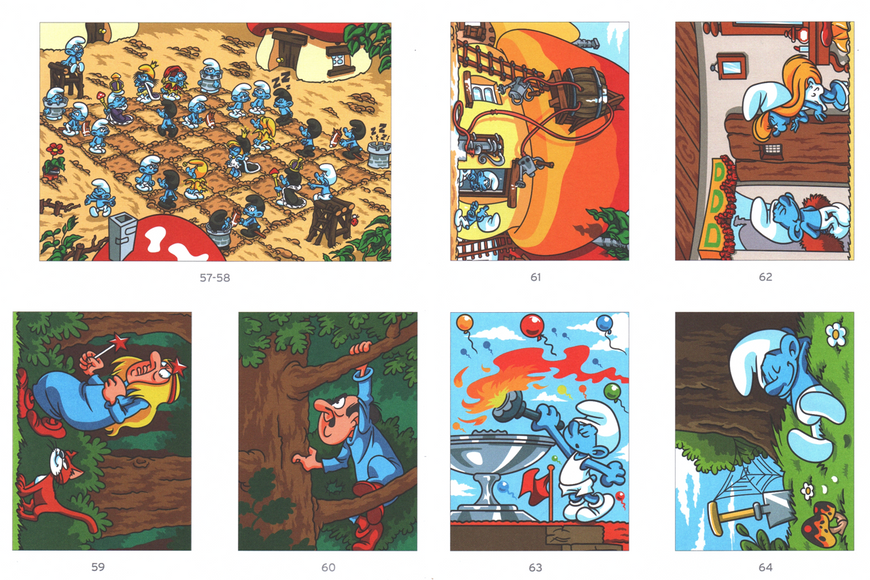 Розмальовка за номерами Coloriages mysteres Schtroumpfs: Tome 2 79 фото