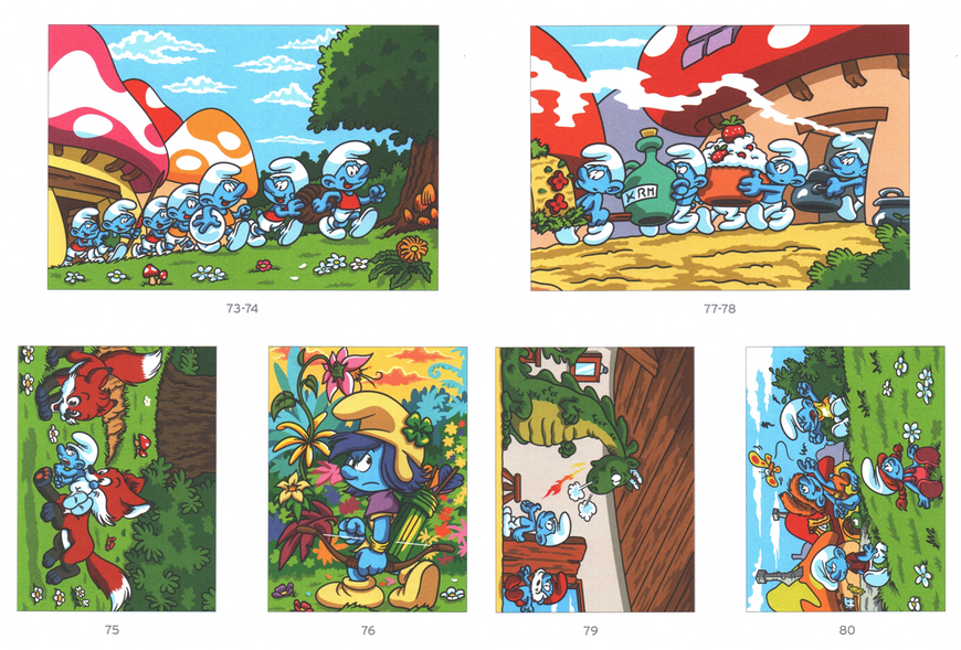 Розмальовка за номерами Coloriages mysteres Schtroumpfs: Tome 2 79 фото