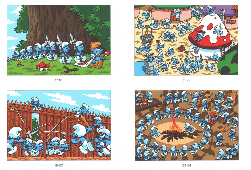 Розмальовка за номерами Coloriages mysteres Schtroumpfs: Tome 2 79 фото