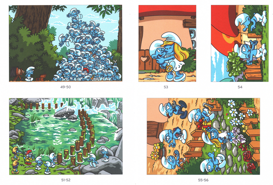 Розмальовка за номерами Coloriages mysteres Schtroumpfs: Tome 2 79 фото