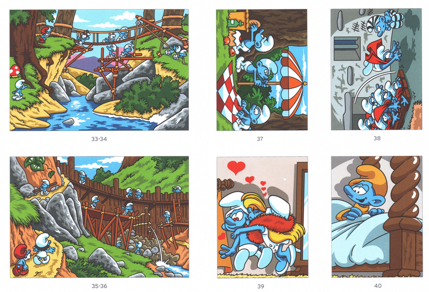 Розмальовка за номерами Coloriages mysteres Schtroumpfs: Tome 2 79 фото