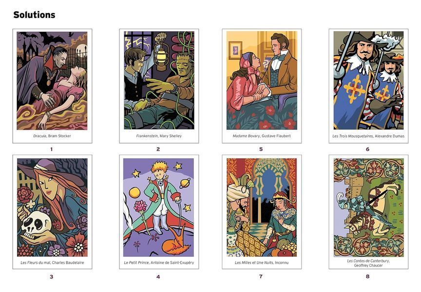 Розмальовка за номерами Coloriages myst&egrave;res - Les grands classiques de la litt&eacute;rature 334 фото
