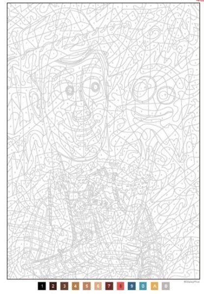 Розмальовка за номерами Coloriages myst&egrave;res Les Grands classiques Tome 9 33 фото