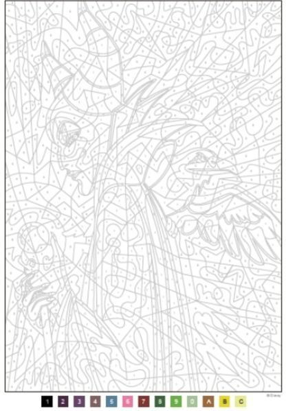 Розмальовка за номерами Coloriages myst&egrave;res Les Grands classiques Tome 9 33 фото